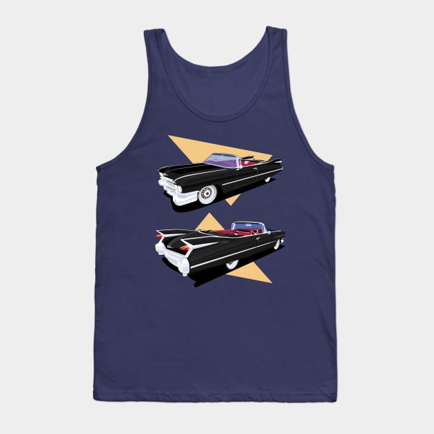 Classic Car side and black angle Tank Top by masjestudio